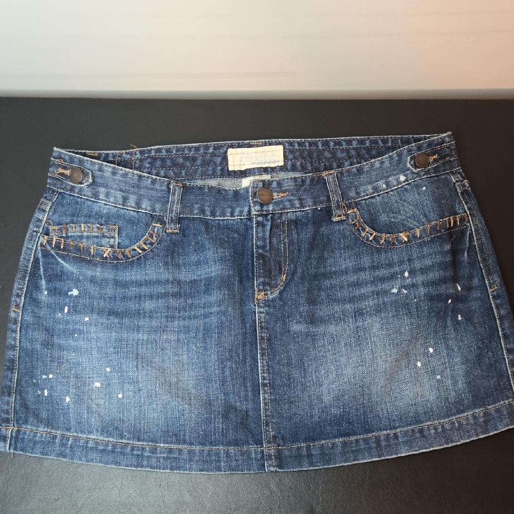 Maurices Blue Denim Mini Skirt